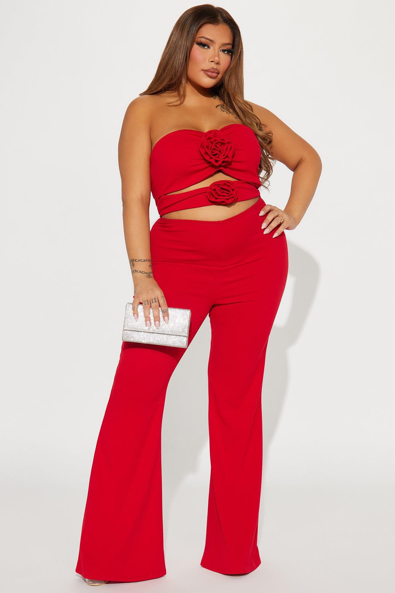 Bleeding Love Jumpsuit - Red sold by Fashion Nova product image thumbnail 4
