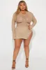 Dreamy Romance Lace Skirt Set - Taupe sold by Fashion Nova