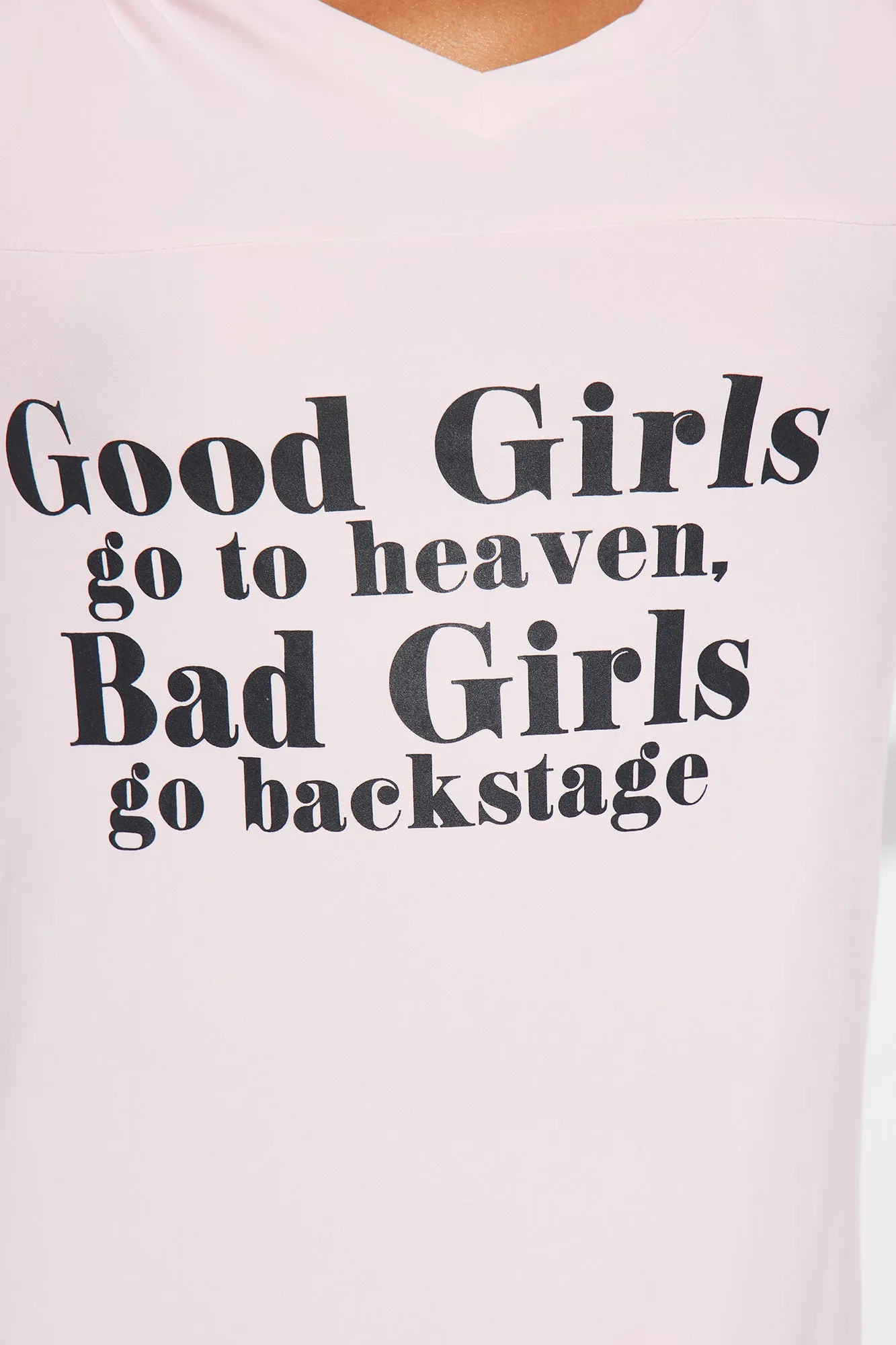 Good Girls Bad Girls PJ Sleep Shirt - Pink/combo sold by Fashion Nova product image thumbnail 2