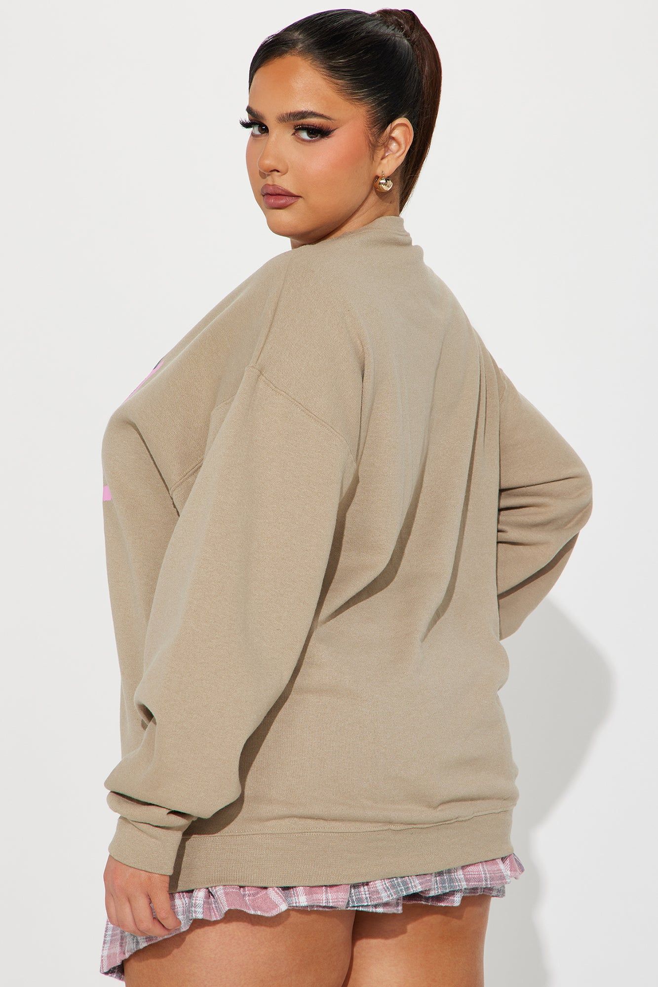 Beauty In All Places Sweatshirt - Taupe sold by Fashion Nova product image thumbnail 5