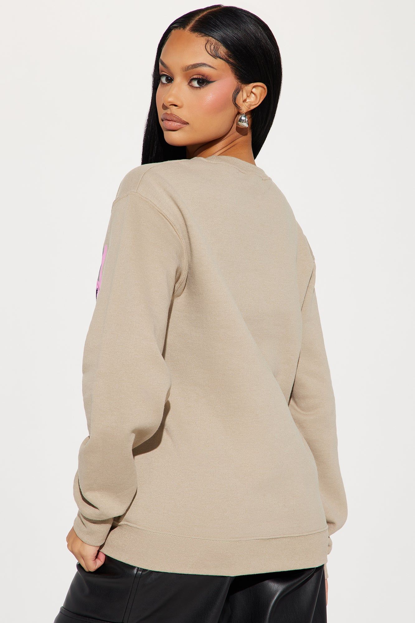 Beauty In All Places Sweatshirt - Taupe sold by Fashion Nova product image thumbnail 4