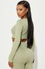 Dazani Cut Out Active Top - Sage sold by Fashion Nova