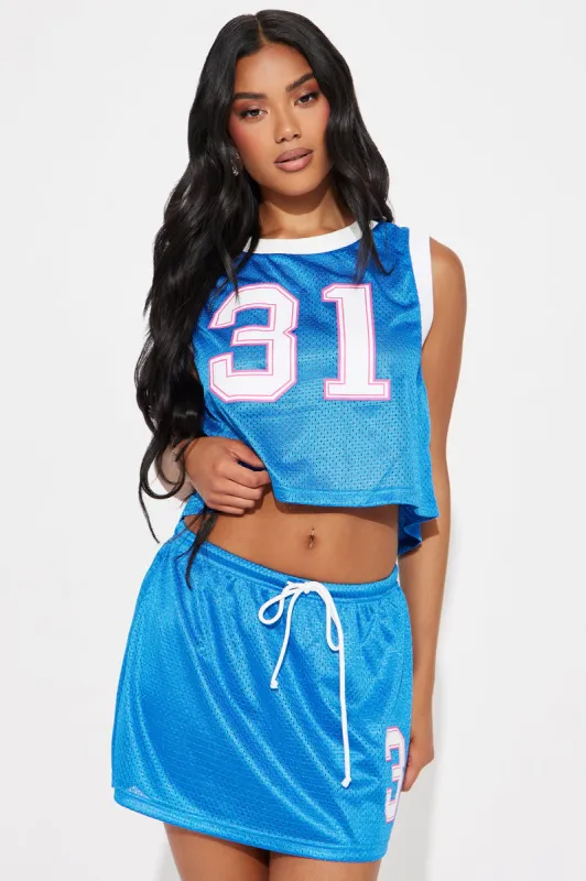MVP Babe Skirt Set - Royal sold by Fashion Nova