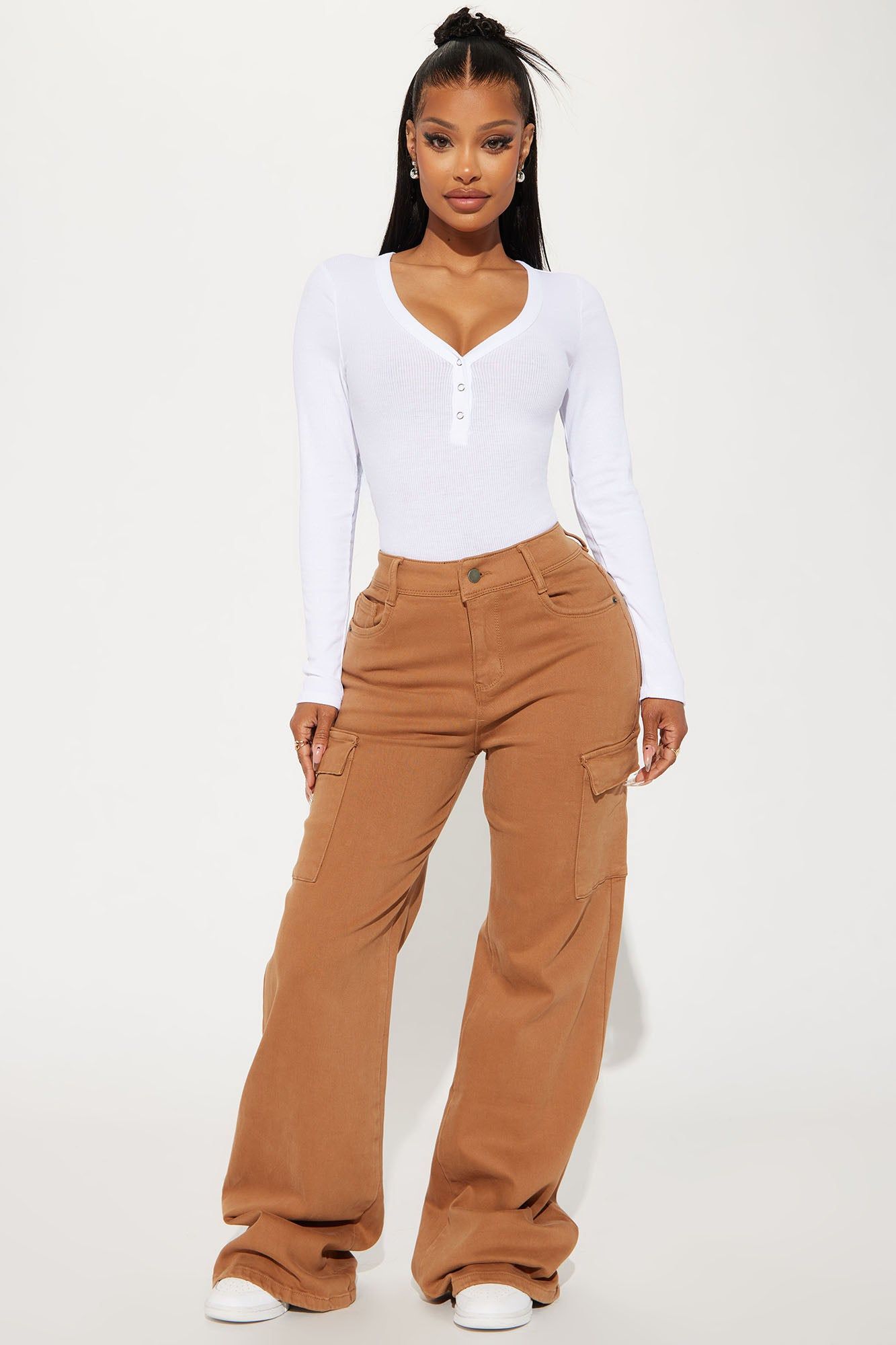 Freya Ribbed Bodysuit - White sold by Fashion Nova product image thumbnail 2