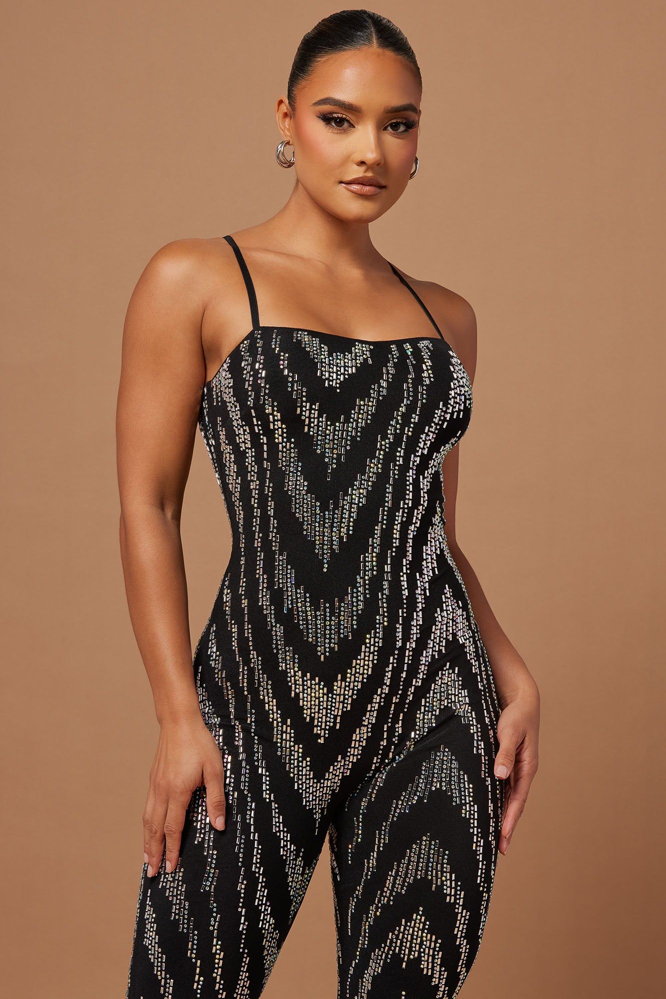 Keanna Embellished Jumpsuit - Black sold by Fashion Nova product image thumbnail 2