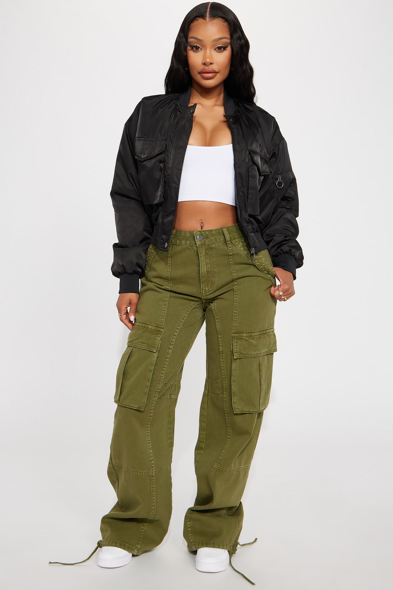 Oregon Washed Cargo Pant - Olive sold by Fashion Nova