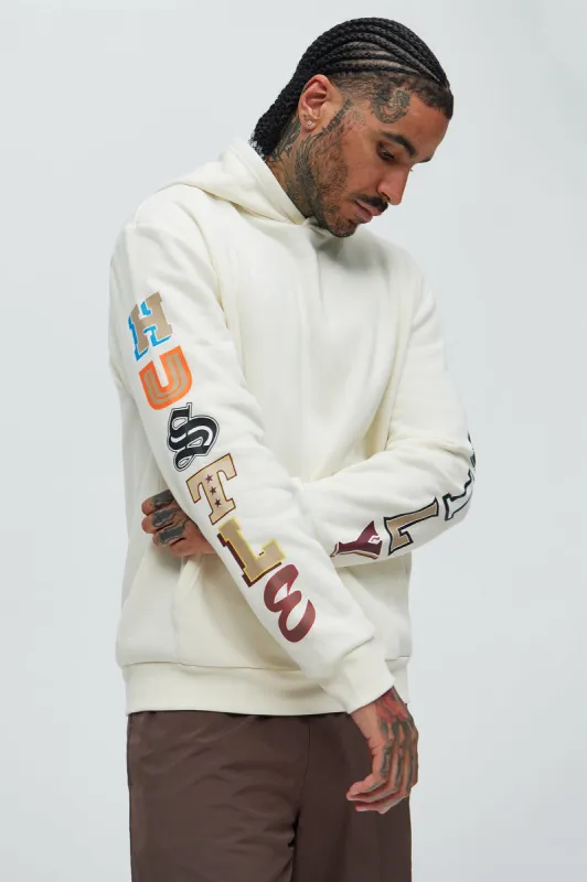 Hustle Daily Hoodie - Off White sold by Fashion Nova
