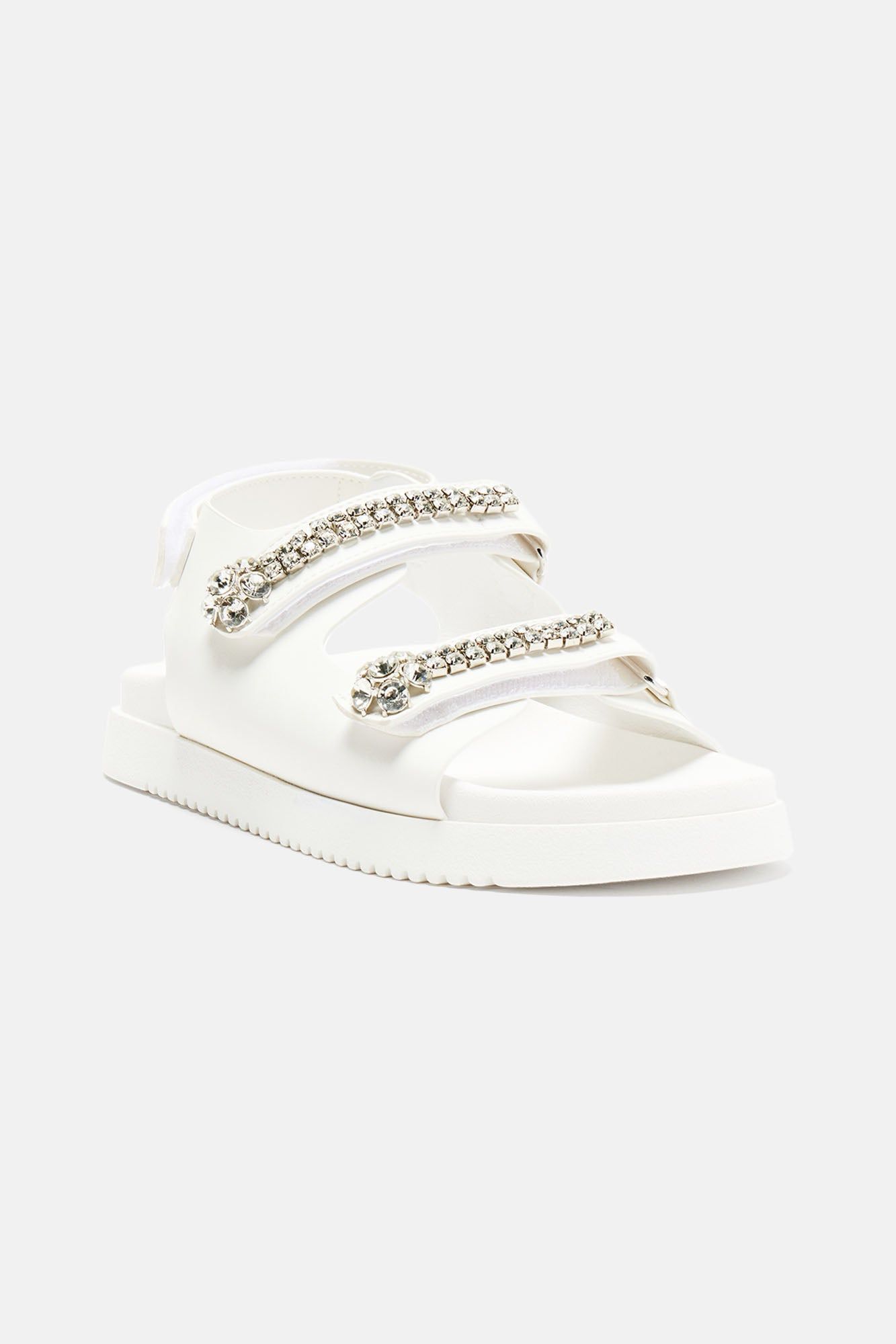Averie Flat Sandals - White sold by Fashion Nova product image thumbnail 2