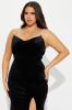 Pearly Nights Velvet Maxi Dress - Black sold by Fashion Nova