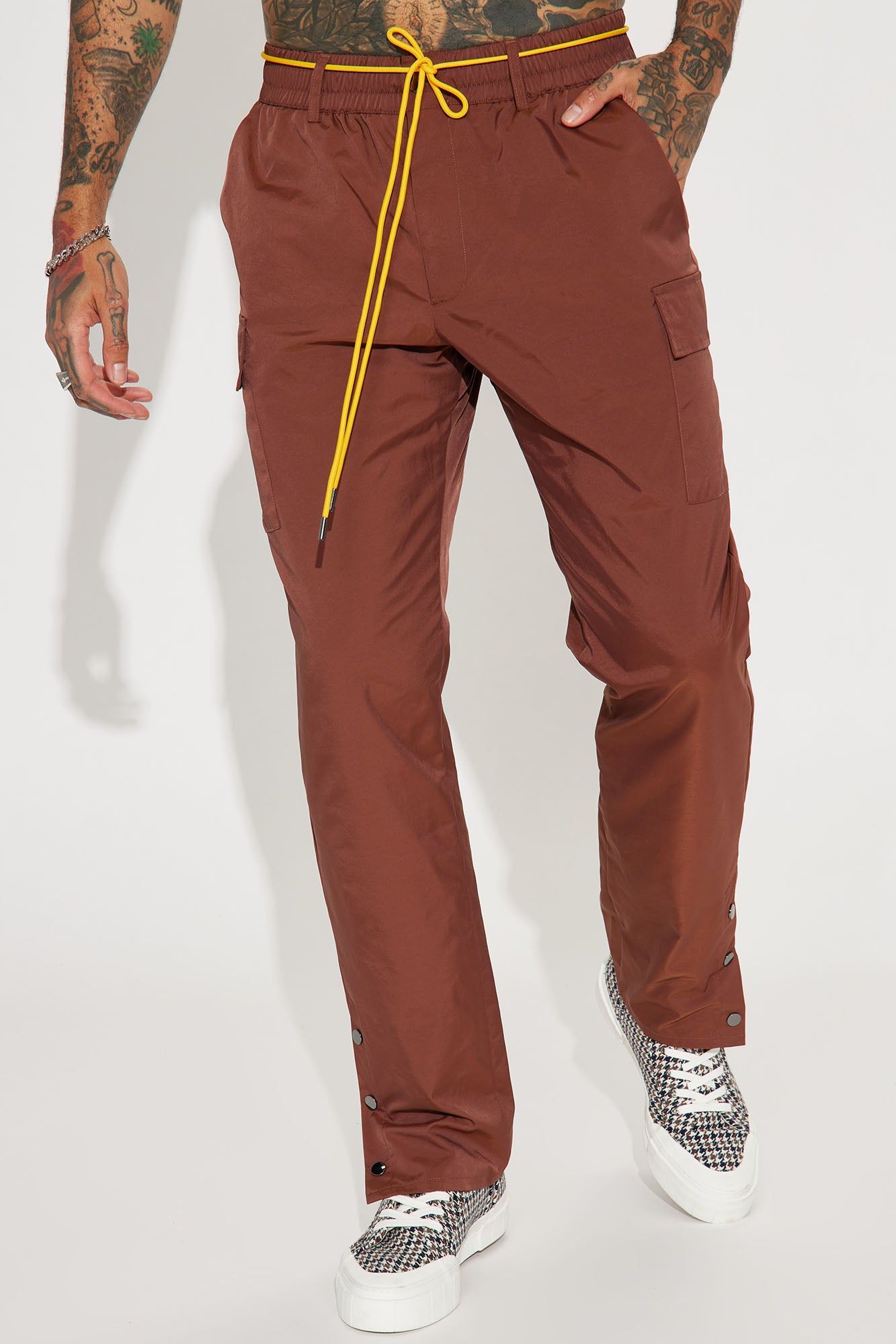 Prized Possession Nylon Pants - Brown sold by Fashion Nova product image thumbnail 6