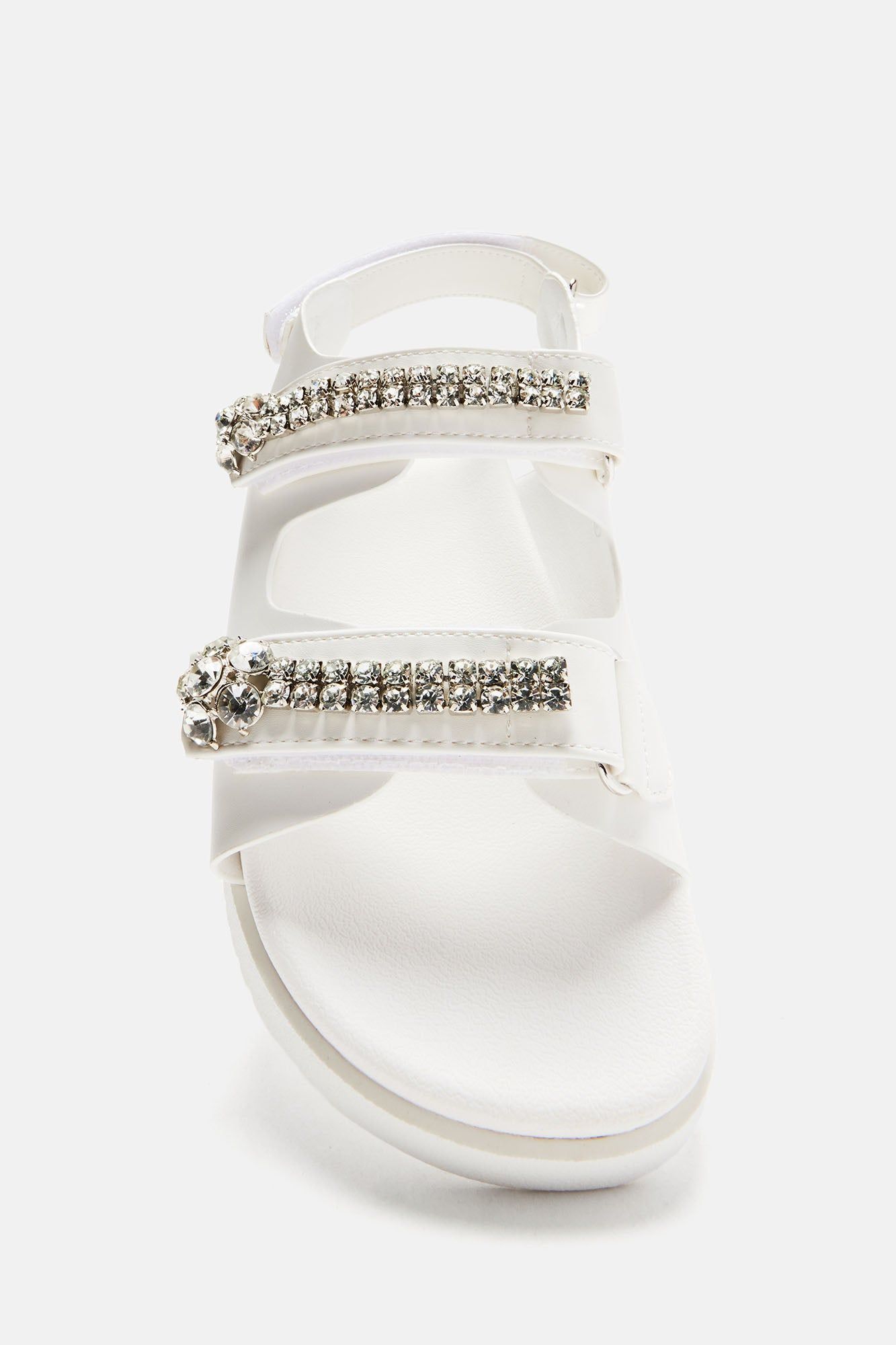 Averie Flat Sandals - White sold by Fashion Nova product image thumbnail 4