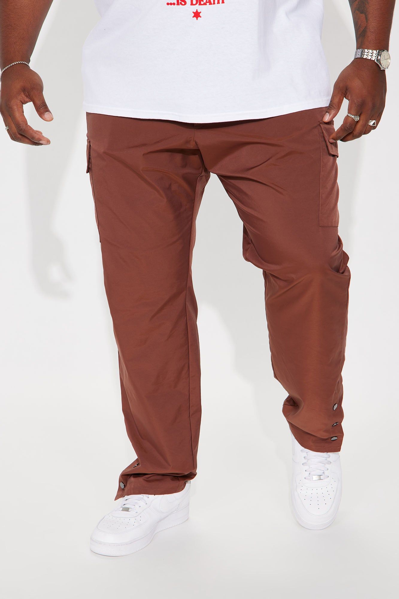 Prized Possession Nylon Pants - Brown sold by Fashion Nova product image thumbnail 2