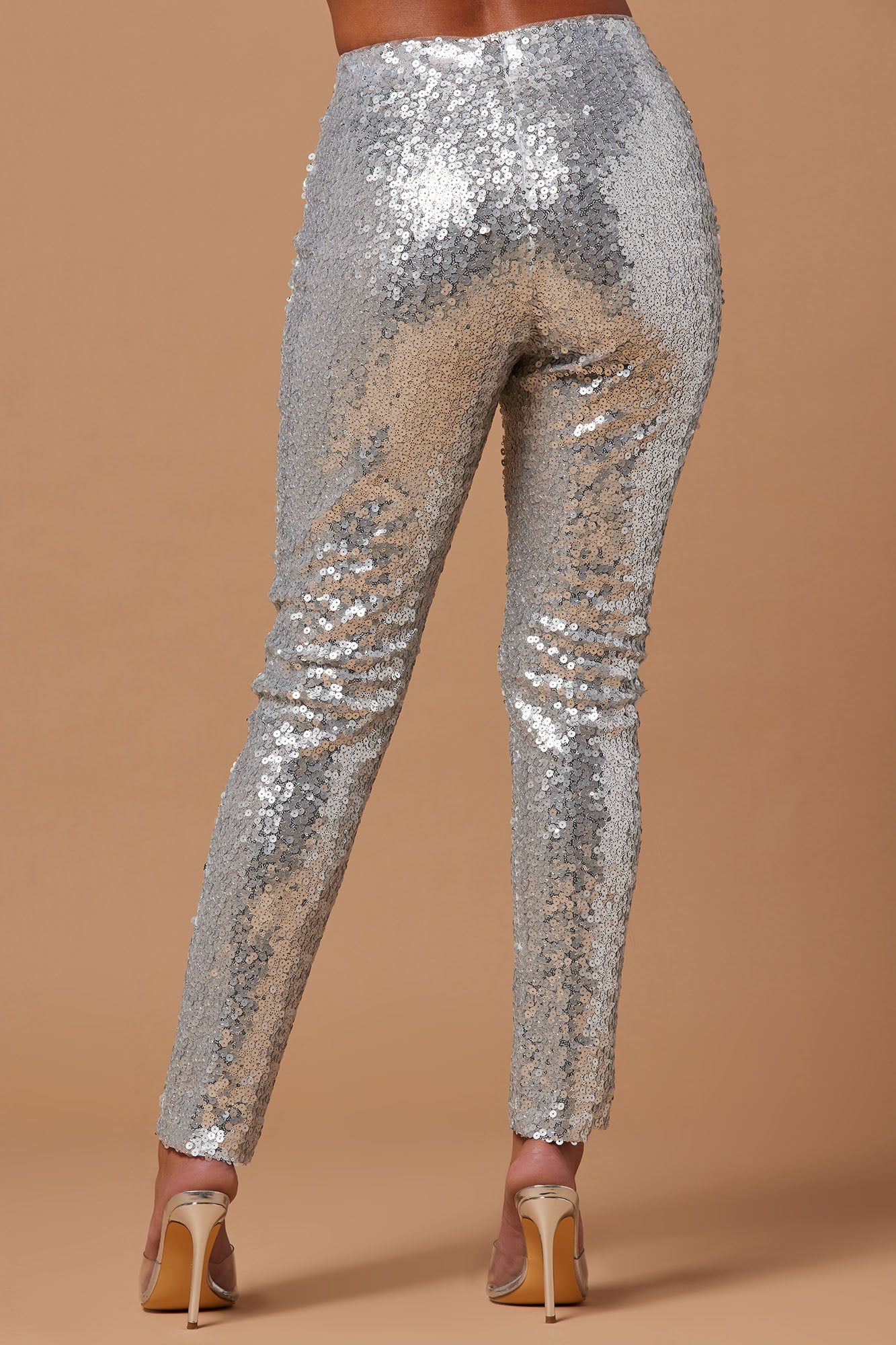 Anais Sequin Pant - Silver sold by Fashion Nova product image thumbnail 3