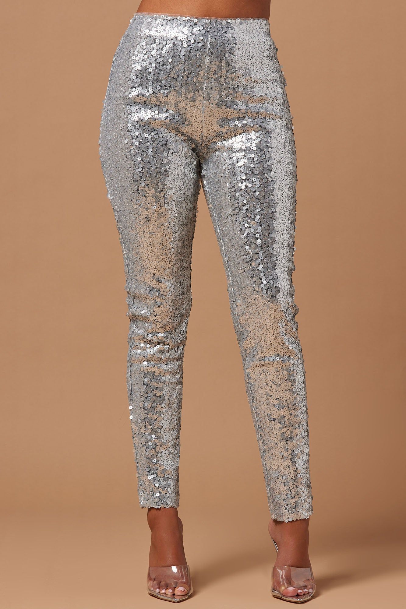 Anais Sequin Pant - Silver sold by Fashion Nova product image thumbnail 2