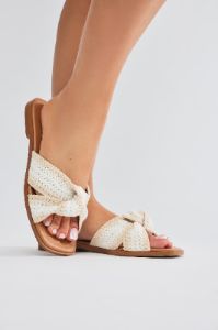 Mikah Flat Sandals - Beige sold by Fashion Nova