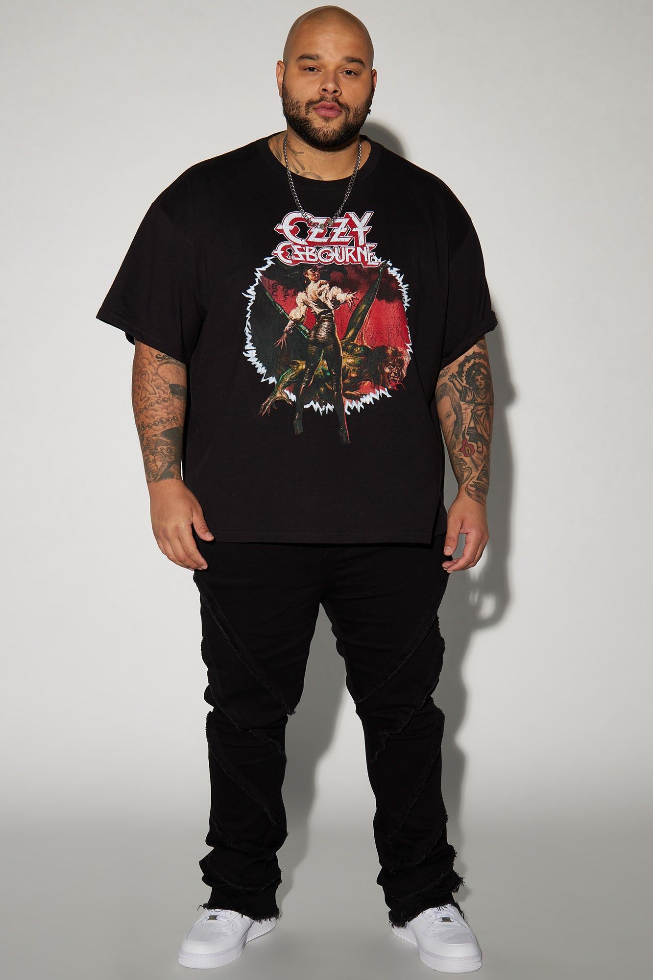Ozzy Osbourne Oversized Short Sleeve Tee - Black sold by Fashion Nova product image thumbnail 5