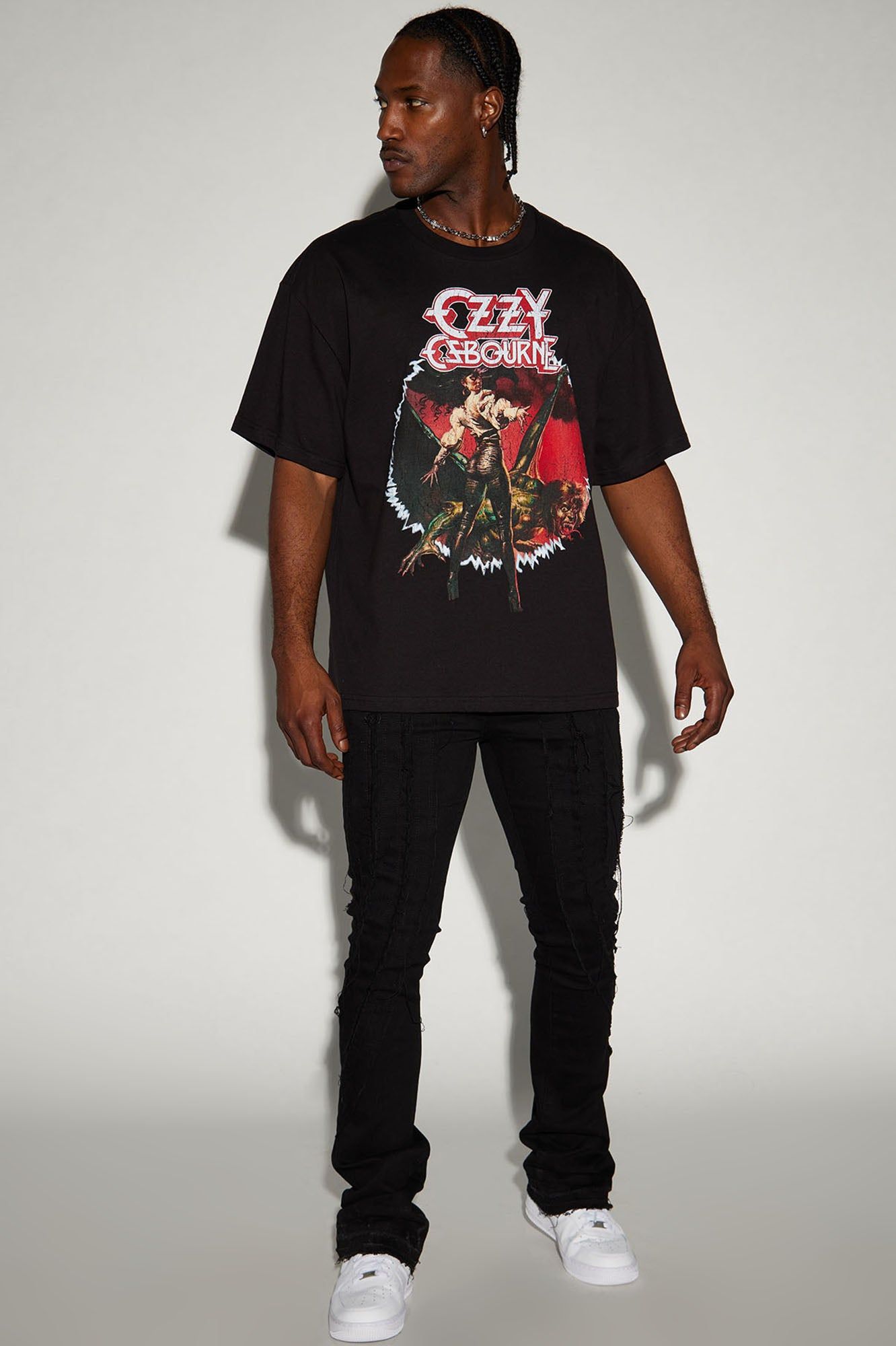 Ozzy Osbourne Oversized Short Sleeve Tee - Black sold by Fashion Nova product image thumbnail 3