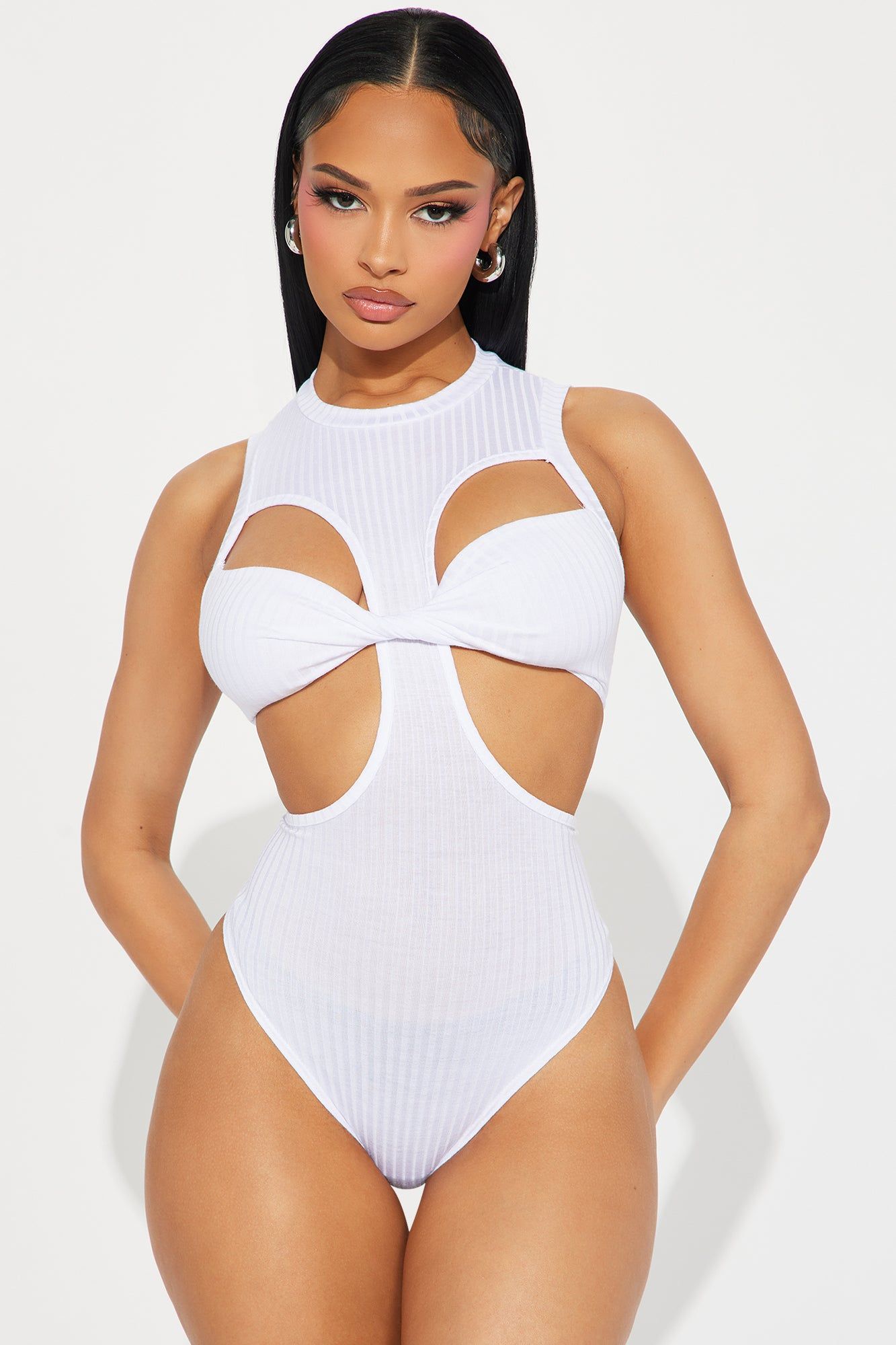 Need You Most Bodysuit - White sold by Fashion Nova