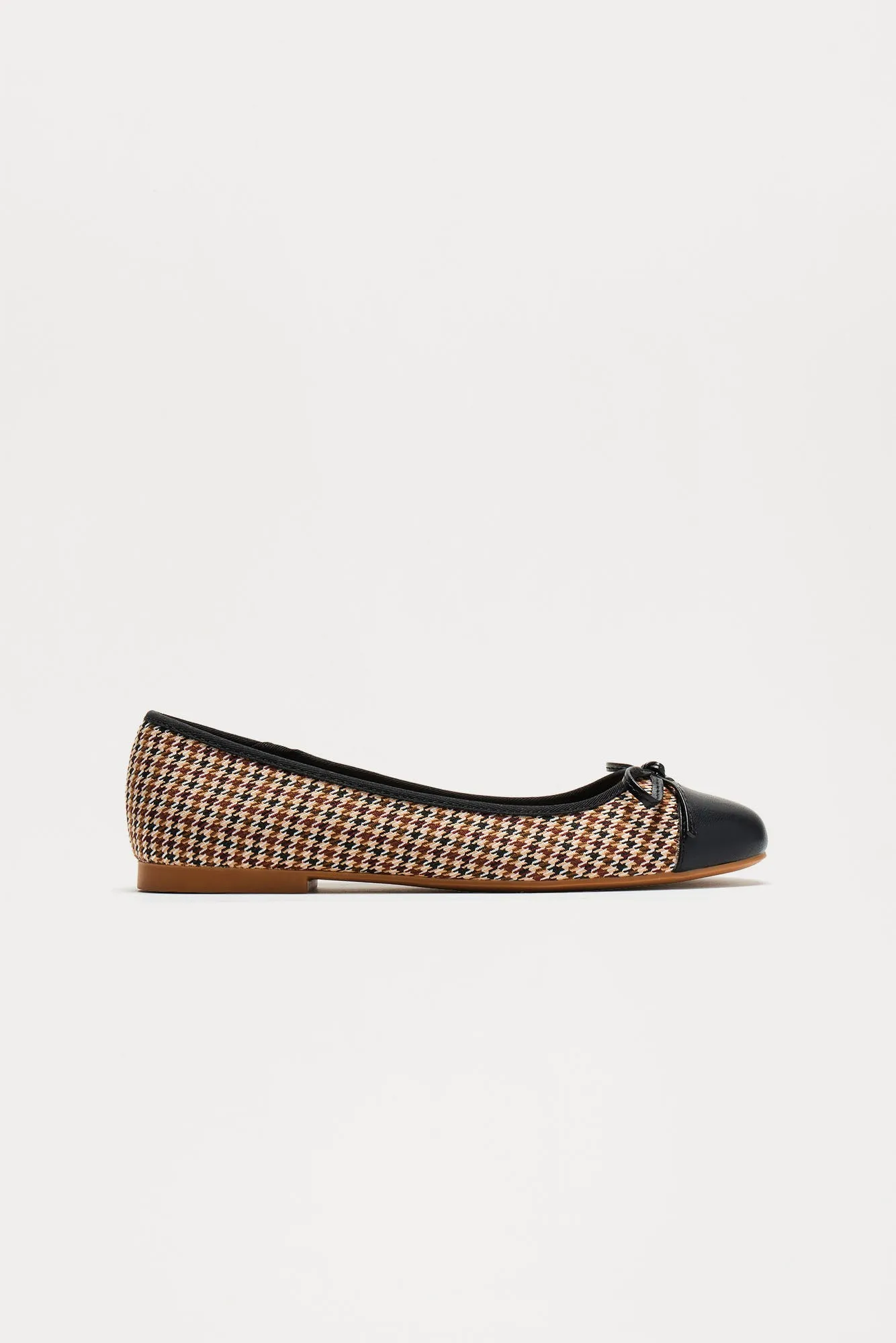 Felt Cute Flats - Brown/combo sold by Fashion Nova product image thumbnail 4