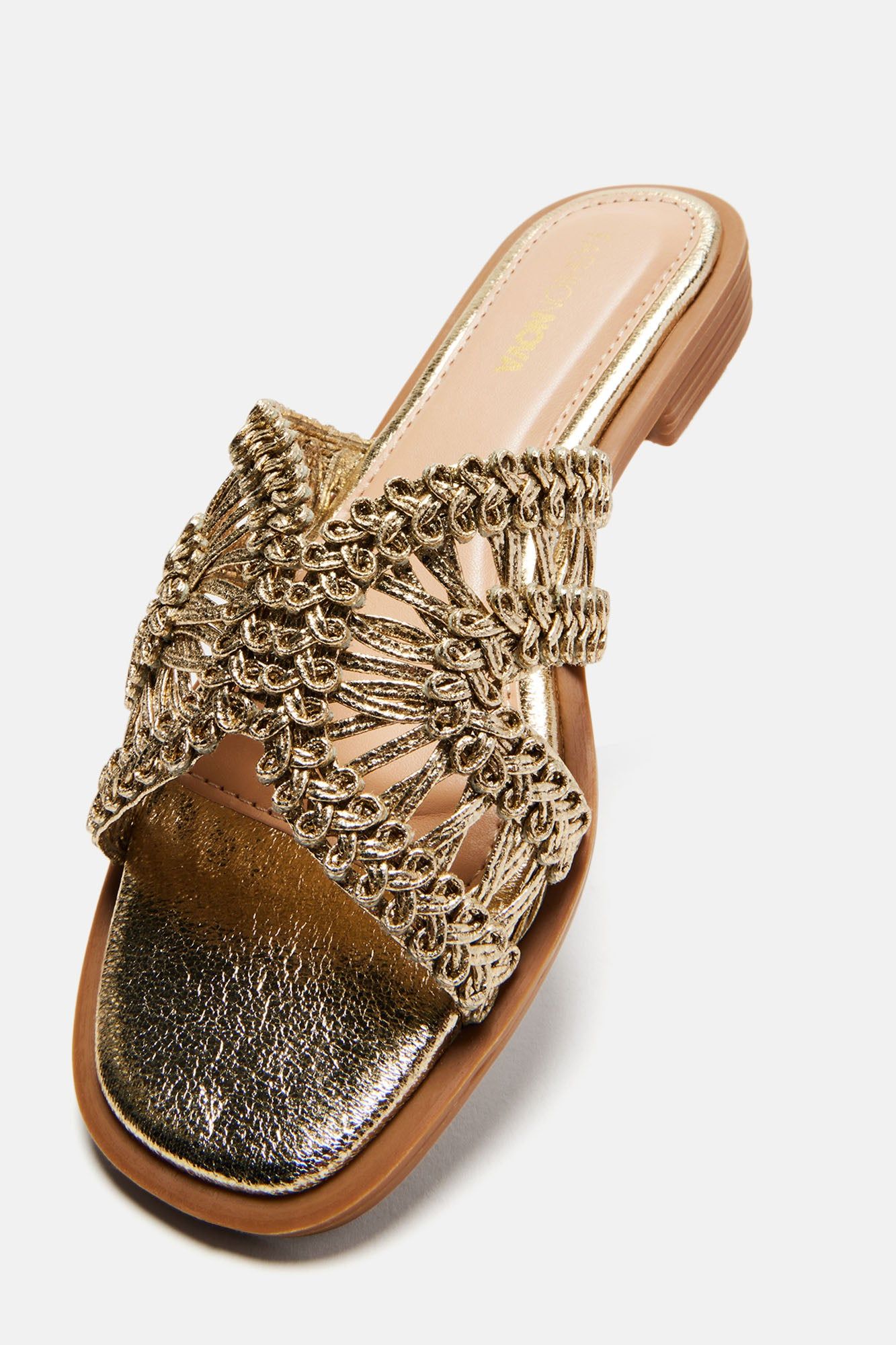 Got Me Chilled Flat Sandals - Gold sold by Fashion Nova product image thumbnail 3