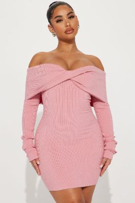 Vivianna Snatched Mini Dress - Mauve sold by Fashion Nova