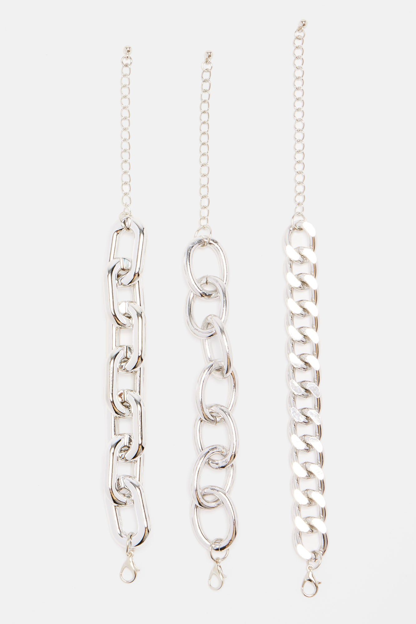 Never The Less 3 Piece Bracelet Set - Silver sold by Fashion Nova product image thumbnail 3