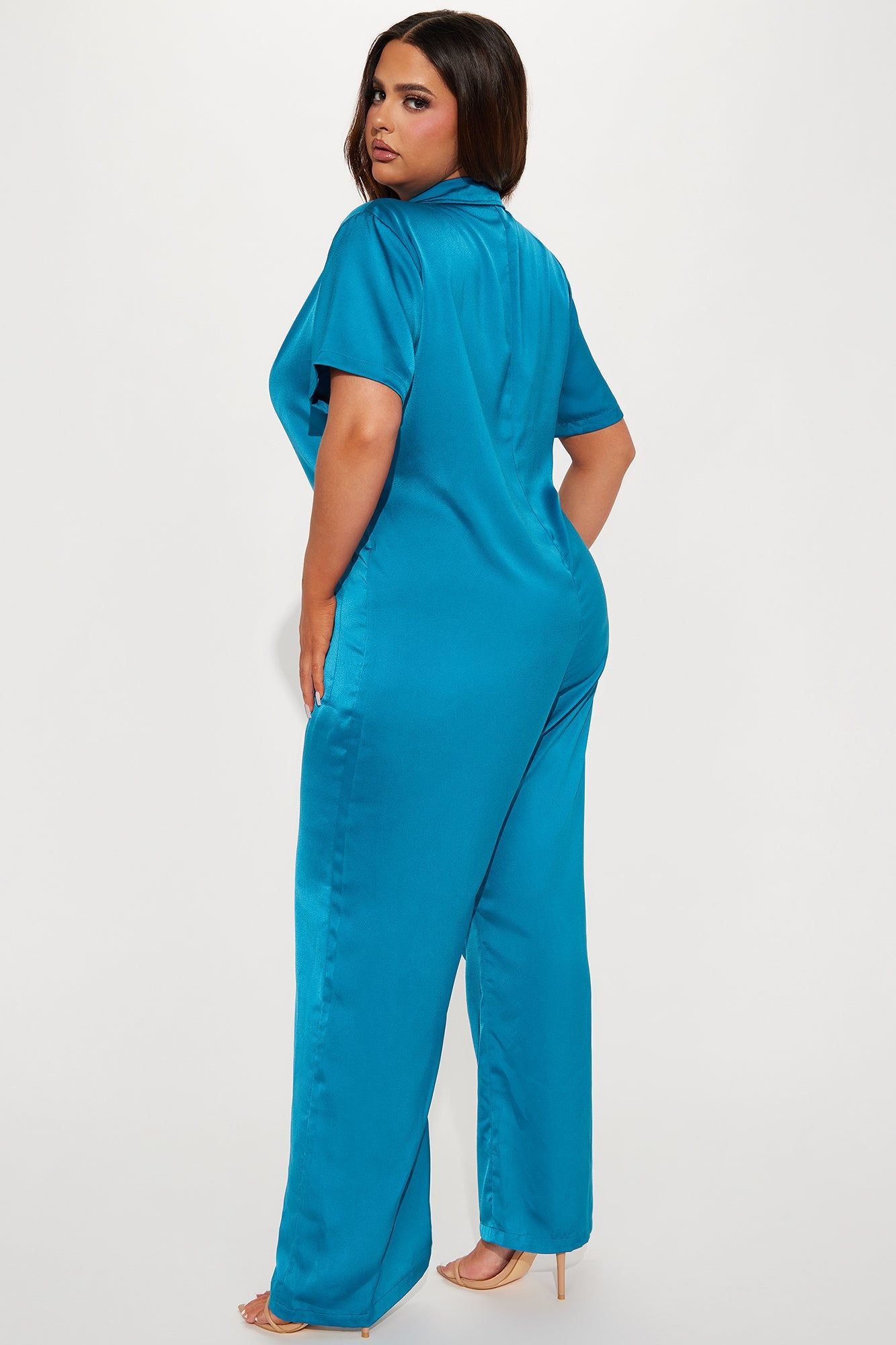 Nyra Satin Jumpsuit - Jade sold by Fashion Nova product image thumbnail 3