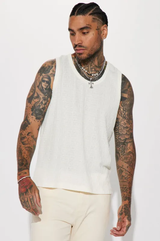 Zig Zag Road Tank - White sold by Fashion Nova