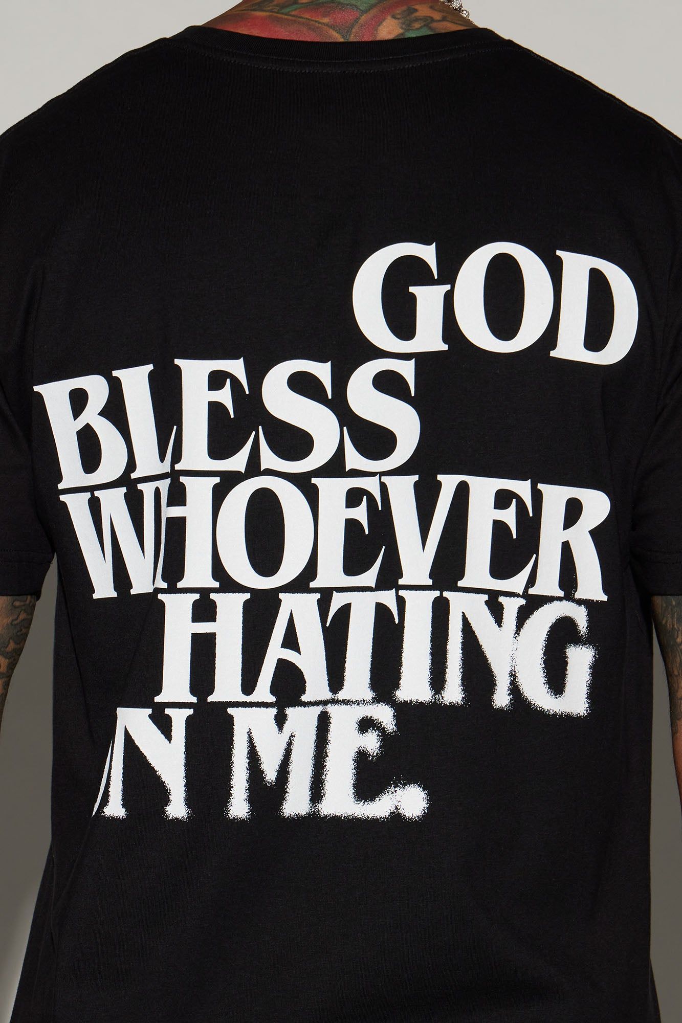 God Bless Whoever Short Sleeve Tee - Black sold by Fashion Nova product image thumbnail 5