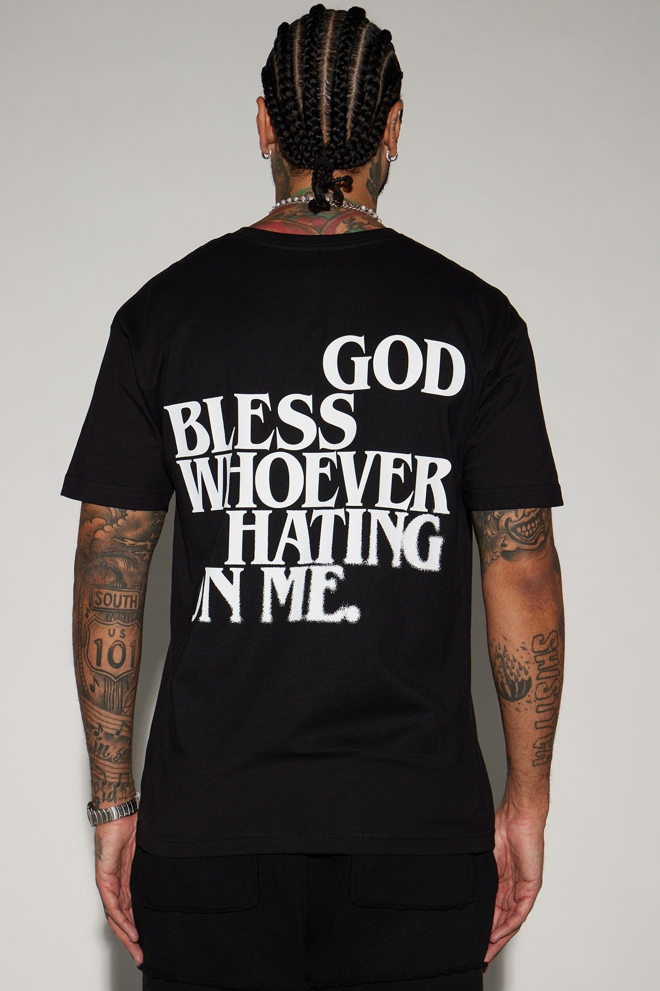 God Bless Whoever Short Sleeve Tee - Black sold by Fashion Nova product image thumbnail 4