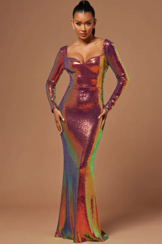 Blake Sequin Maxi Gown - Multi Color sold by Fashion Nova