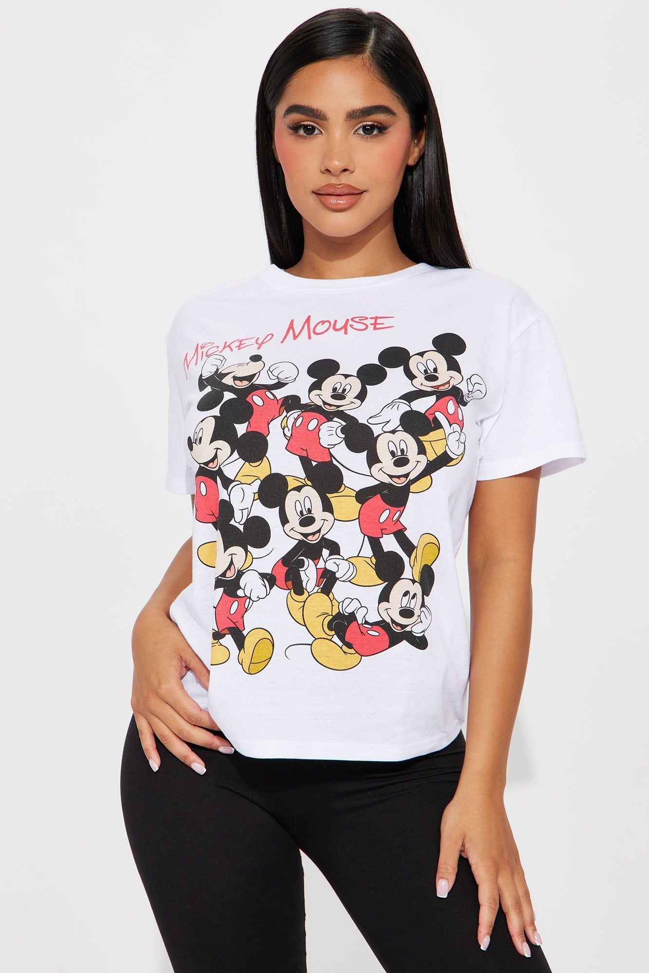 Mickey Mouse Graphic Tee - White sold by Fashion Nova