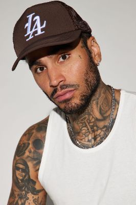 LA Trucker Hat - Dark Brown sold by Fashion Nova