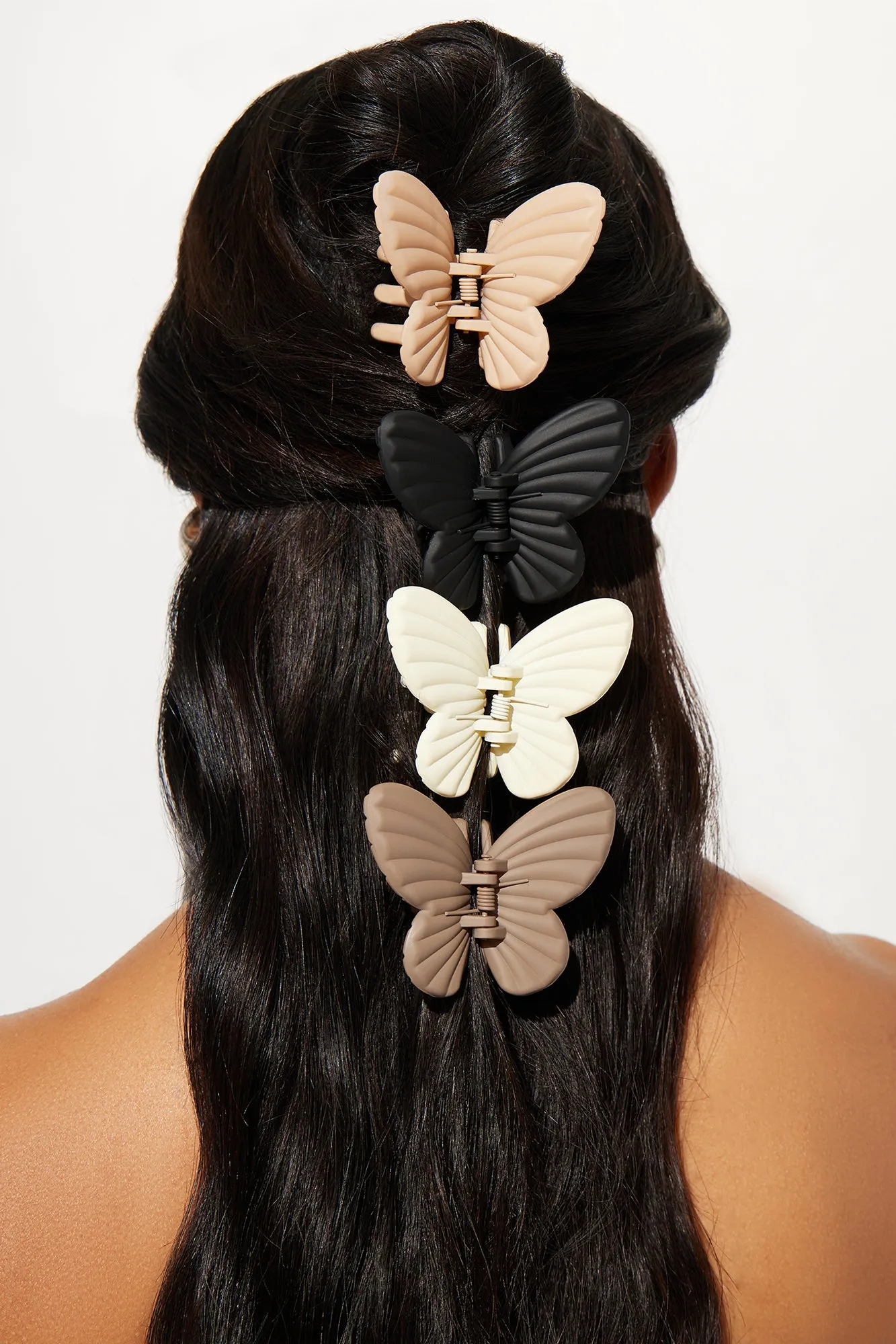 My Spirit Animal Butterfly Claw Clip Set - Multi Color sold by Fashion Nova