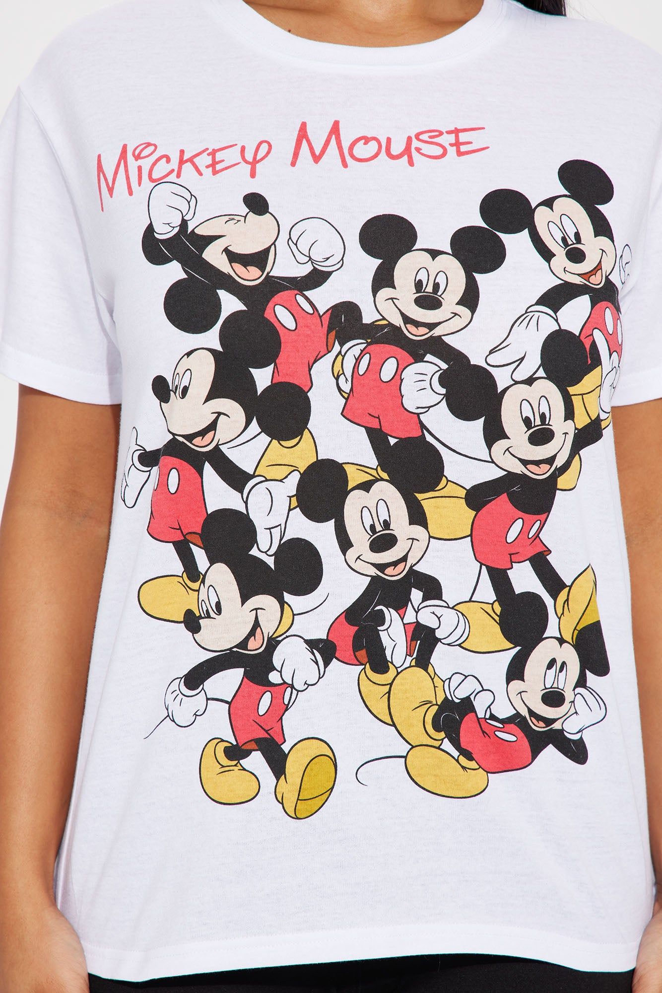 Mickey Mouse Graphic Tee - White sold by Fashion Nova product image thumbnail 3