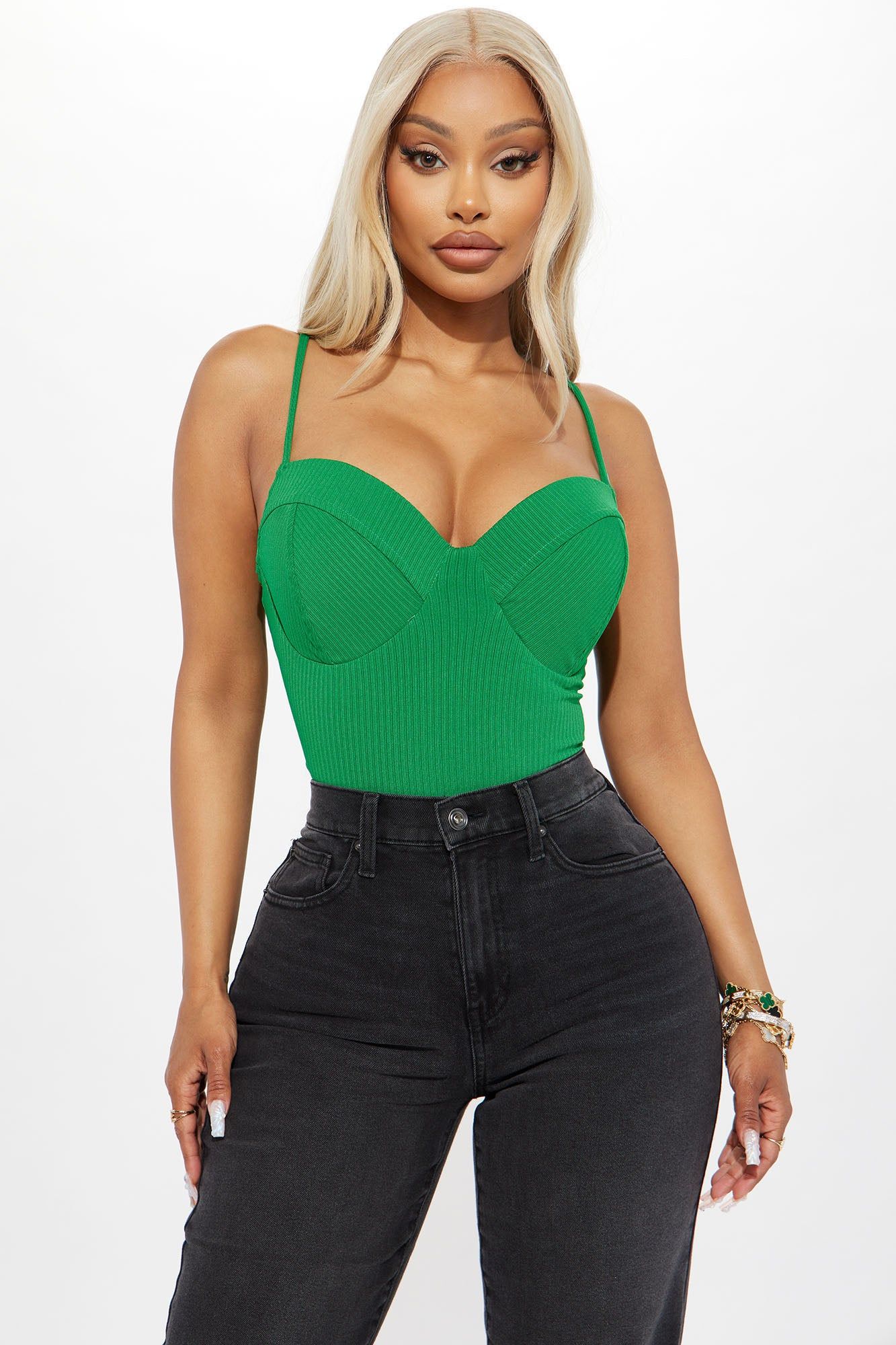 Do Right By You Bodysuit - Emerald sold by Fashion Nova product image thumbnail 3
