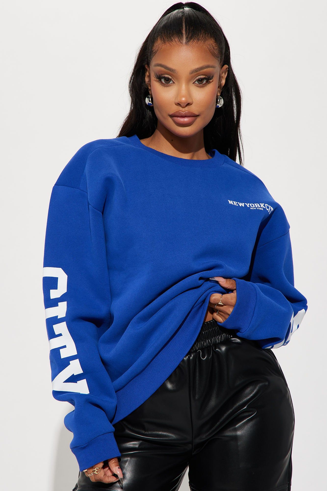 New York City Sweatshirt - CobaltBlue sold by Fashion Nova
