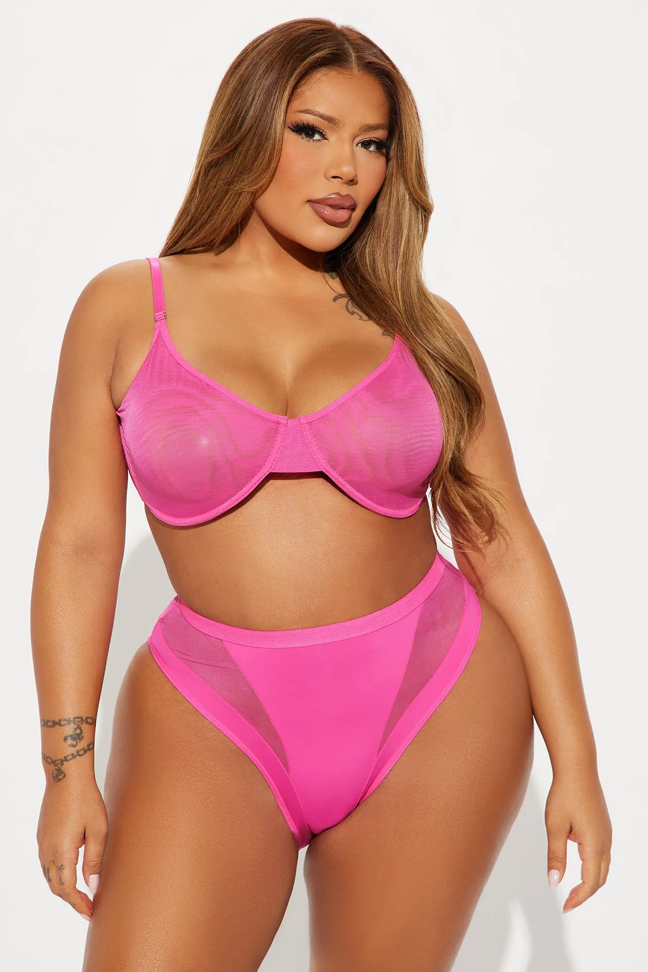Weekend Vibe Mesh Cheeky Panty - Hot Pink sold by Fashion Nova product image thumbnail 5