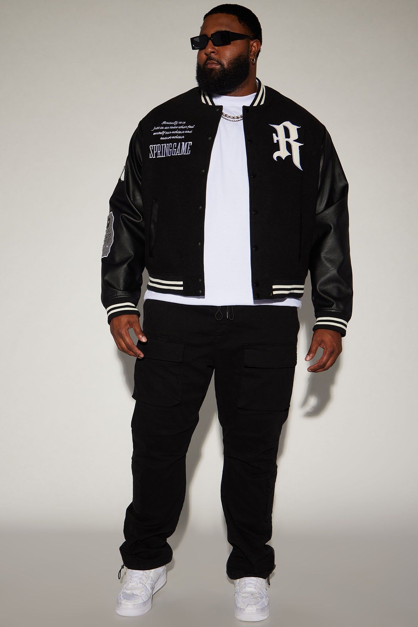 Spring Game Varsity Jacket - Black sold by Fashion Nova product image thumbnail 5
