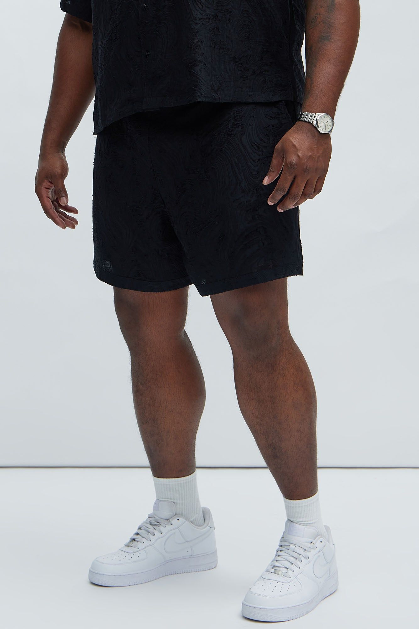 Mirage Textured Warmup Shorts - Black sold by Fashion Nova product image thumbnail 5