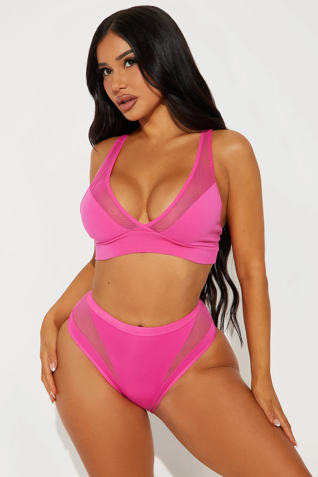 Weekend Vibe Mesh Cheeky Panty - Hot Pink sold by Fashion Nova product image thumbnail 2