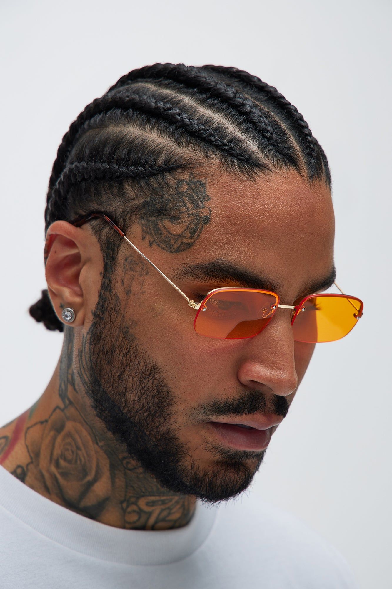 Feelin' Groovy Sunglasses - Gold/Orange sold by Fashion Nova