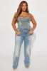 True To You Stretch Straight Leg Jeans - Vintage Wash sold by Fashion Nova