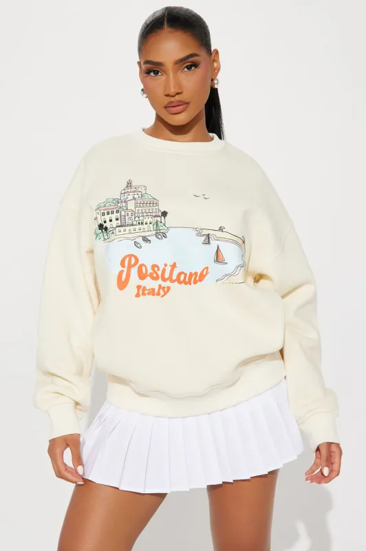 Positano Italy Sweatshirt - Cream sold by Fashion Nova
