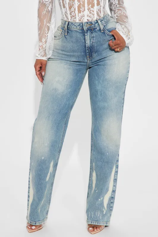 True To You Stretch Straight Leg Jeans - Vintage Wash sold by Fashion Nova
