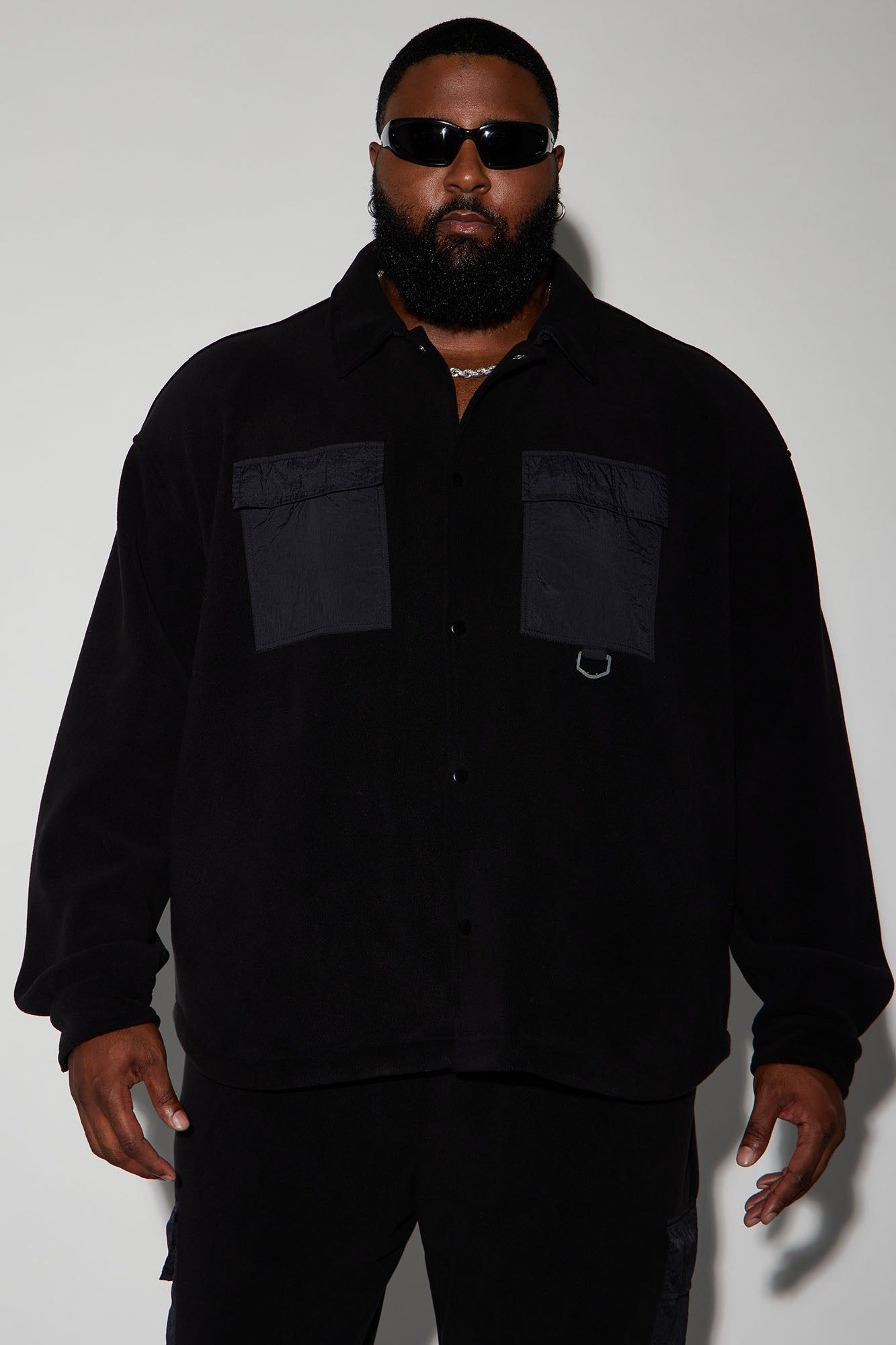 Watch It Happen Shacket - Black sold by Fashion Nova product image thumbnail 4