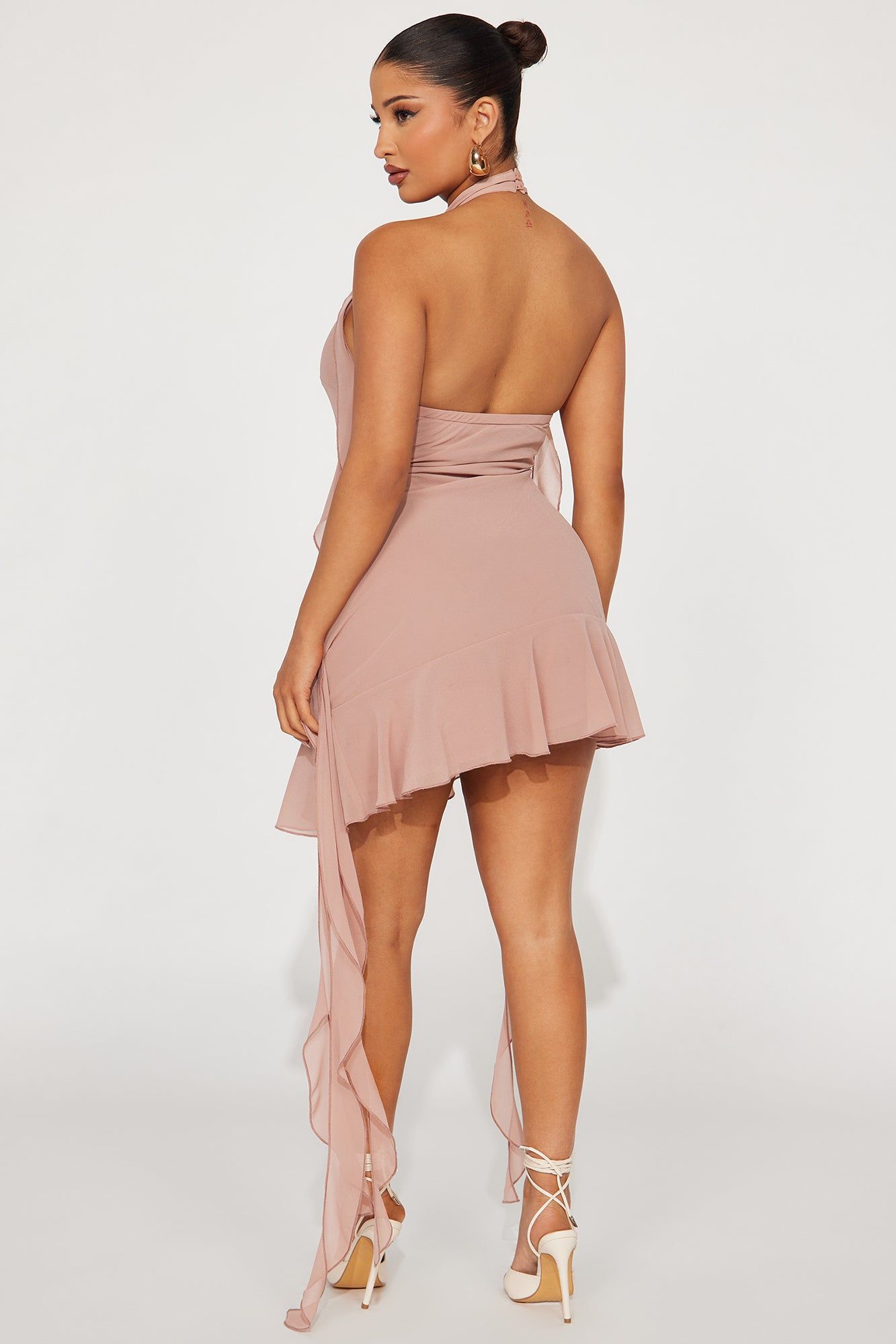 Brielle Chiffon Mini Dress - Mauve sold by Fashion Nova product image thumbnail 3
