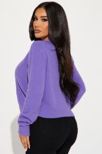 Cozy Feels Cardigan - Purple sold by Fashion Nova