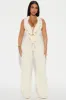 Wind In My Hair Jumpsuit - Cream sold by Fashion Nova