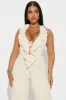Wind In My Hair Jumpsuit - Cream sold by Fashion Nova